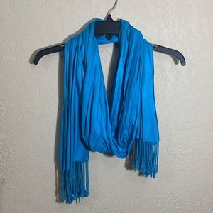 blue scarf